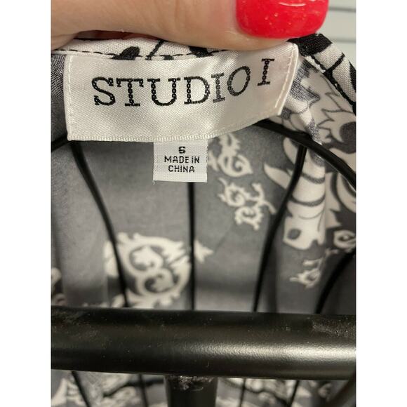 Studio I printed maxi dress sleeveless size 6 - Picture 3 of 4